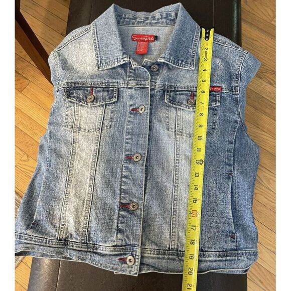 Southpole Junior Collection Jean Jacket Sz L Women's/juniors Light Wash *Read* - Picture 5 of 6